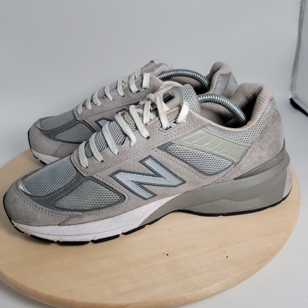 New Balance 990v5 Gray Castlerock Mens Lace-Up Running Shoes M990GL5 Size 9.5 - Picture 6 of 10
